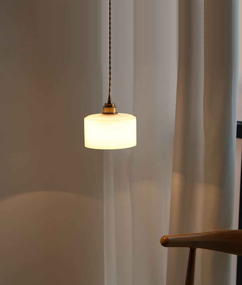 Hanglamp van wit glas - 204GPL