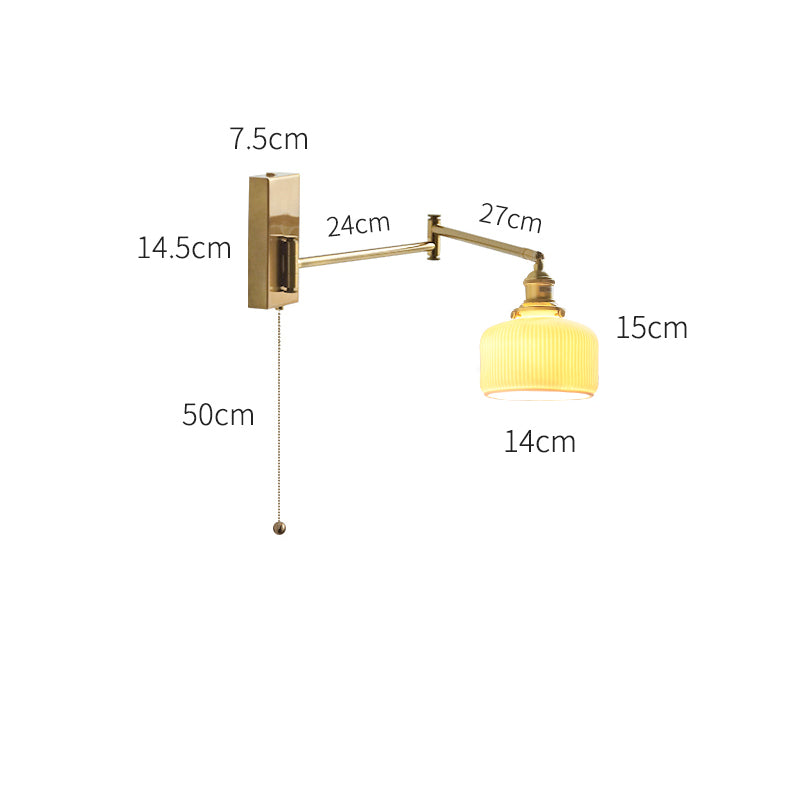 Keramische zwenkarmwandlamp - 205SAL