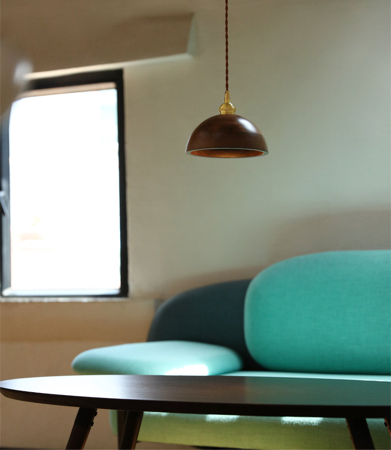 Walnoothouten hanglamp - 103WPL