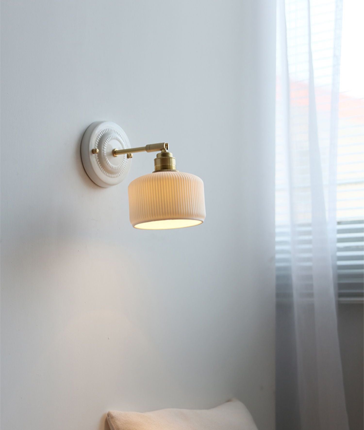 Wandkandelaar van keramisch glas - 111CWP