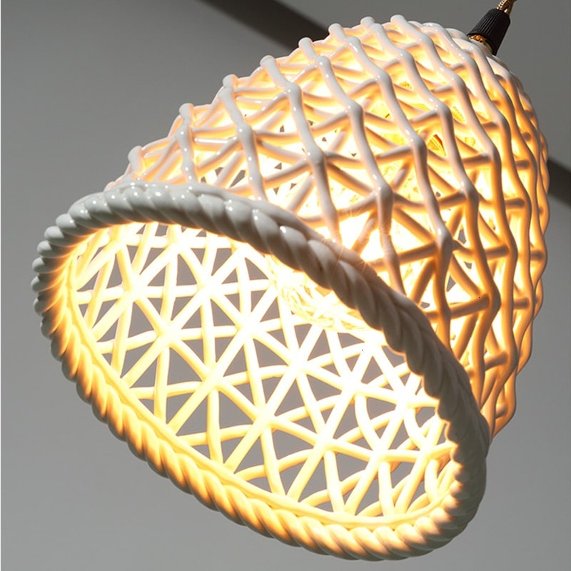 Hanglamp van gevlochten keramiek - 202CPL