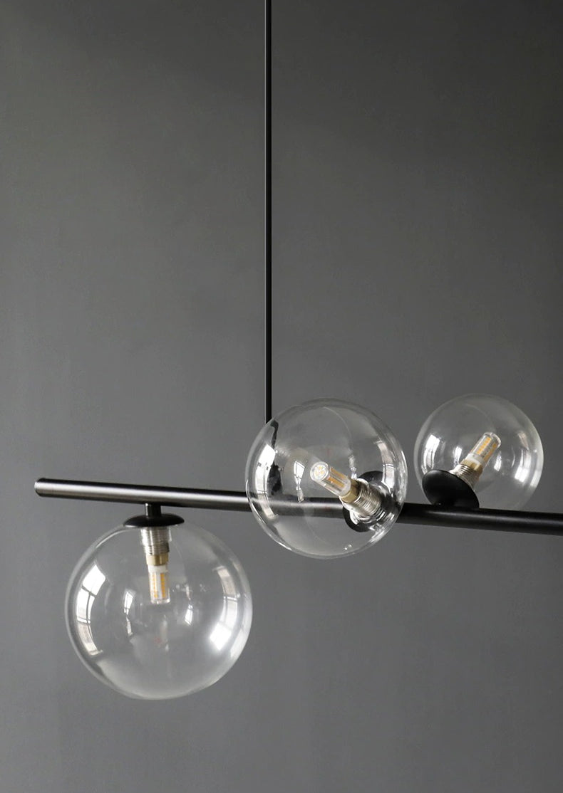 Moderne kroonluchter met heldere wereldbol - 1LCH2