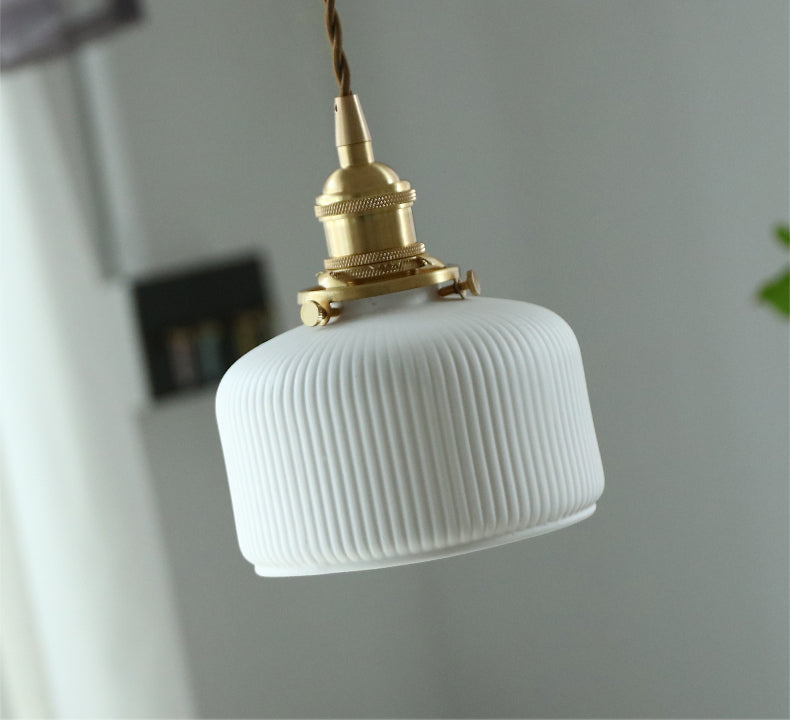 Keramiek Messing Hanglamp - 102PL