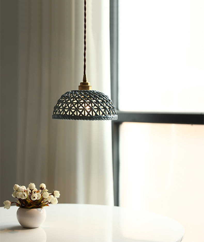 Hanglamp van gevlochten keramiek - 203CPL