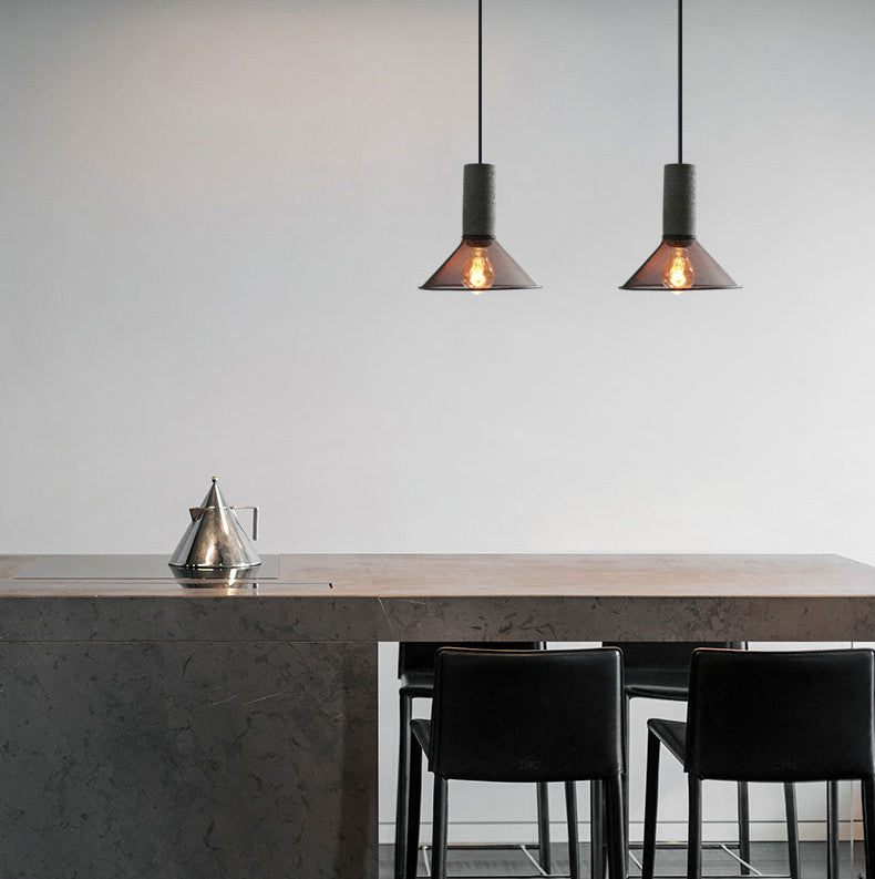 Cement hanglamp - 104CM
