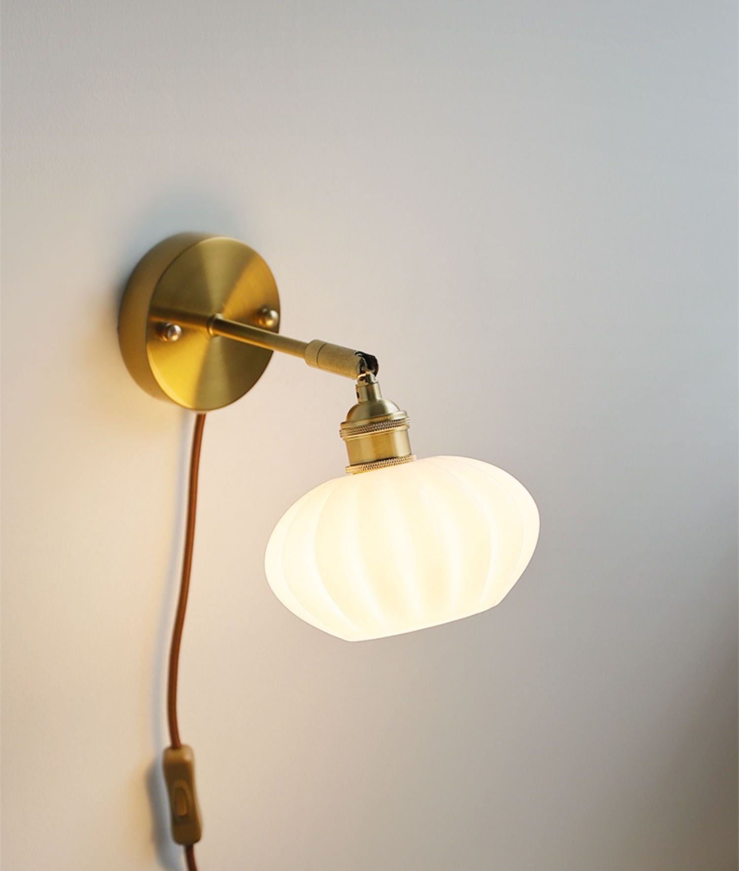 Globe ovale plug-in wandkandelaarlamp - 224GBWL