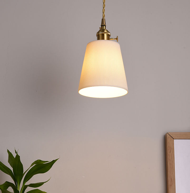 Keramiek Witgouden Hanglamp - 108PL