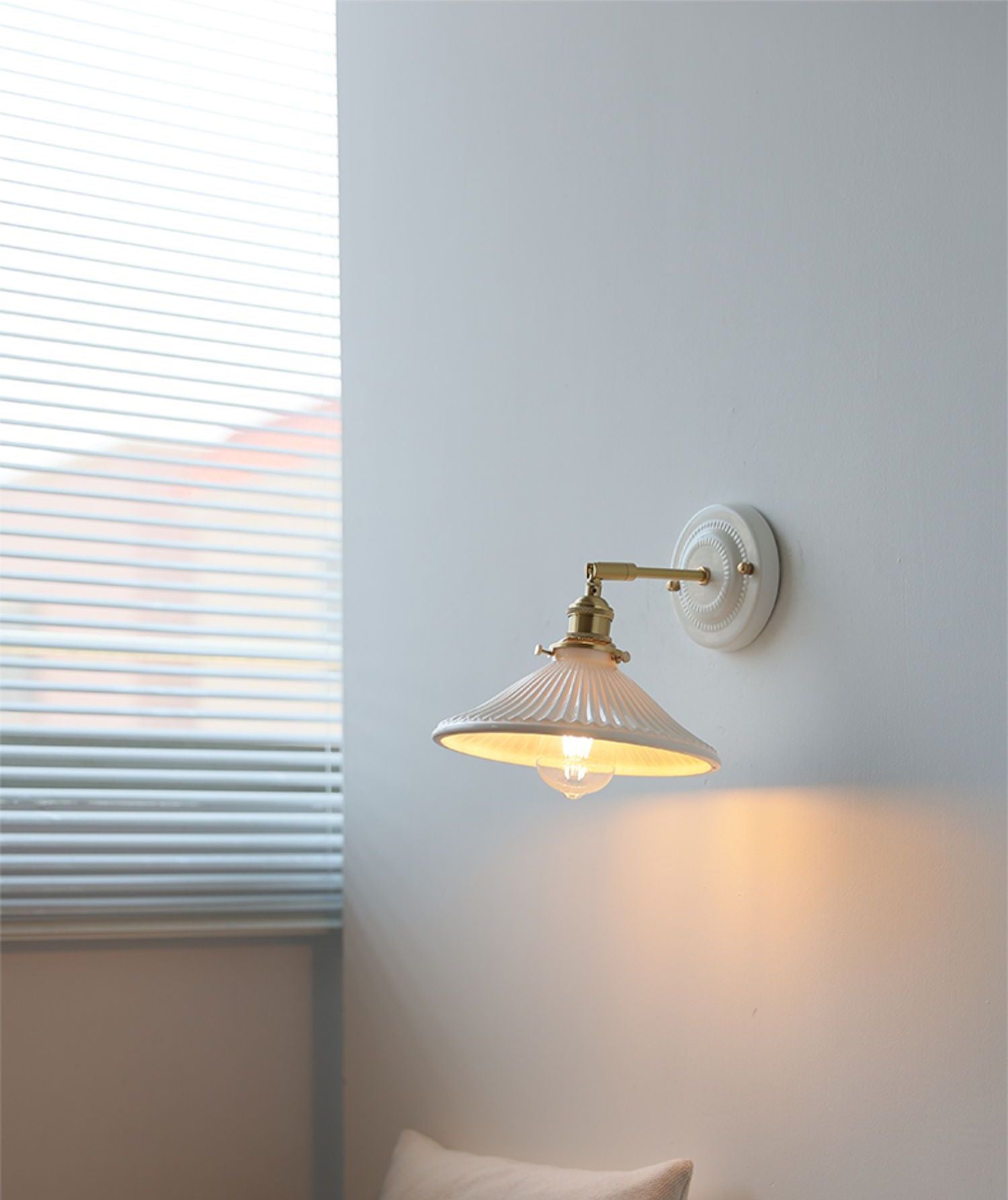 Wandkandelaar van keramisch glas - 110CWP