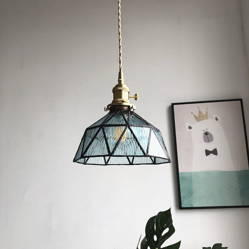 Tiffany hanglamp van gebrandschilderd glas - 221GPL