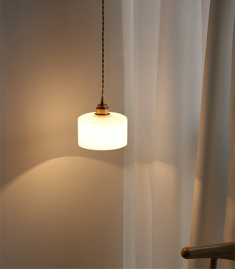 Hanglamp van wit glas - 204GPL