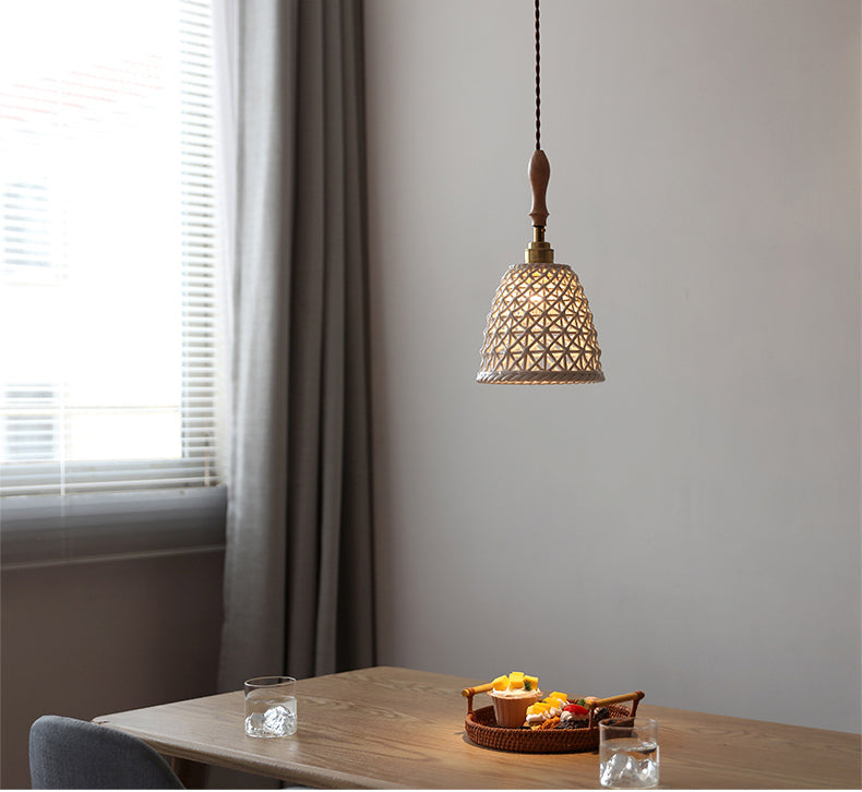 Hanglamp van gevlochten keramiek - 204CPL