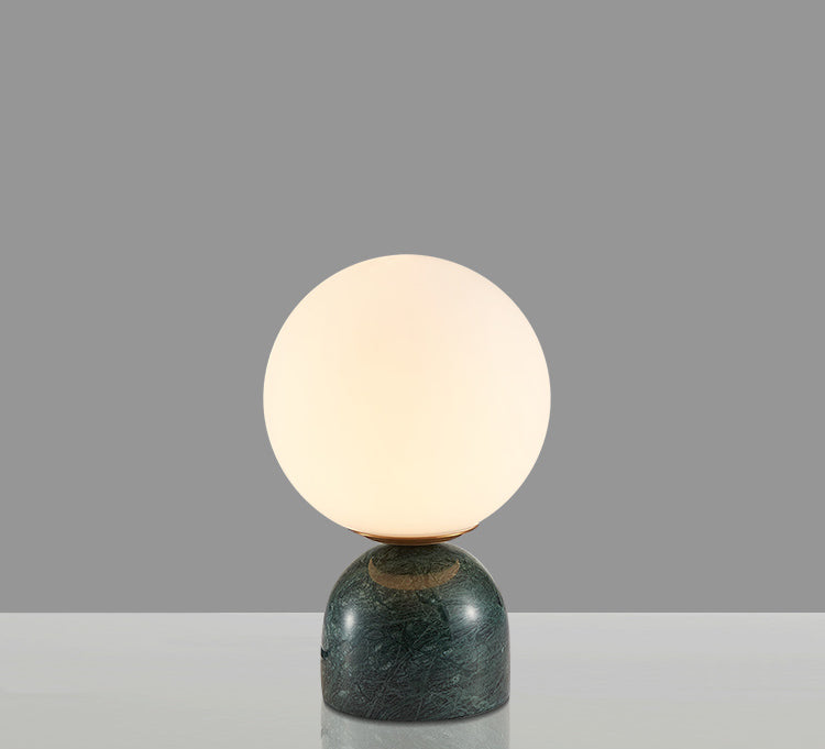 Marmeren tafelbollamp