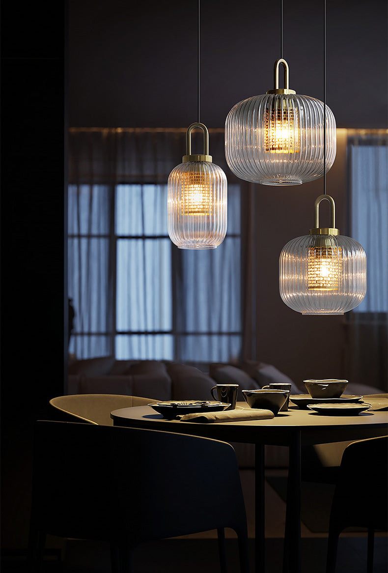 Helder glazen hanglamp - 103PL