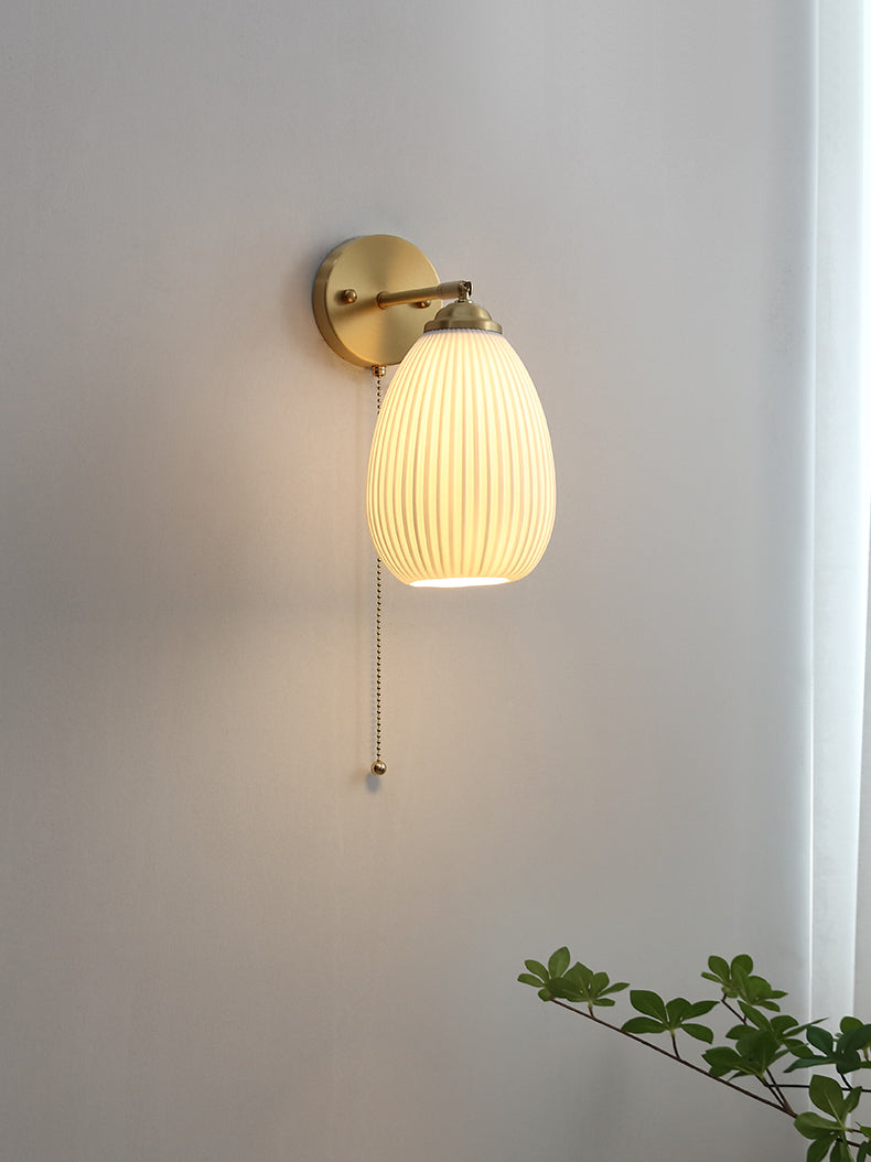 Witte keramische wandlamp - 205ST