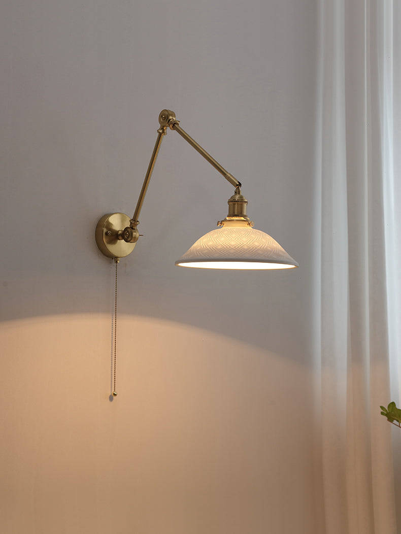 Witte keramische wandlamp - 206ST