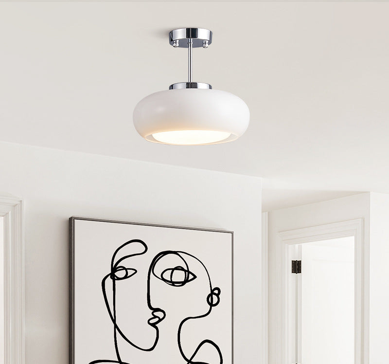 Amberkleurige retro glazen hanglamp - 231GPL