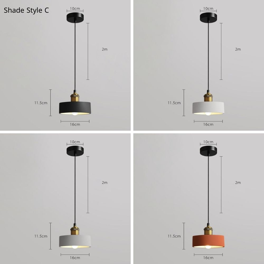 Cement hanglamp - 103CM