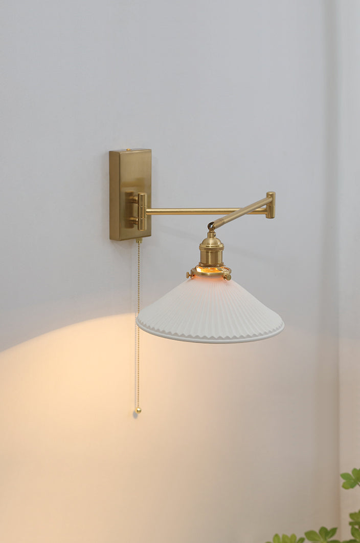 Keramische zwenkarmwandlamp - 206SAL