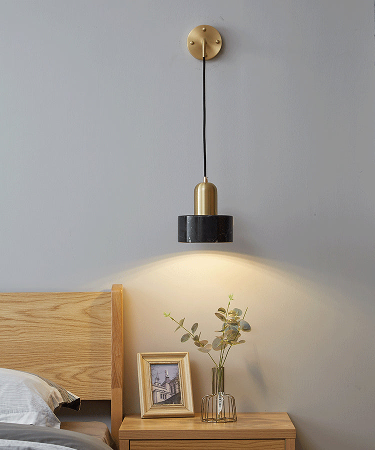 Marmeren Messing Wandlamp - 205MWL