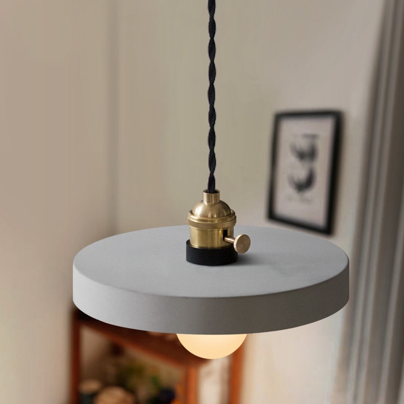 Grijze Cement Hanglamp - 109CM