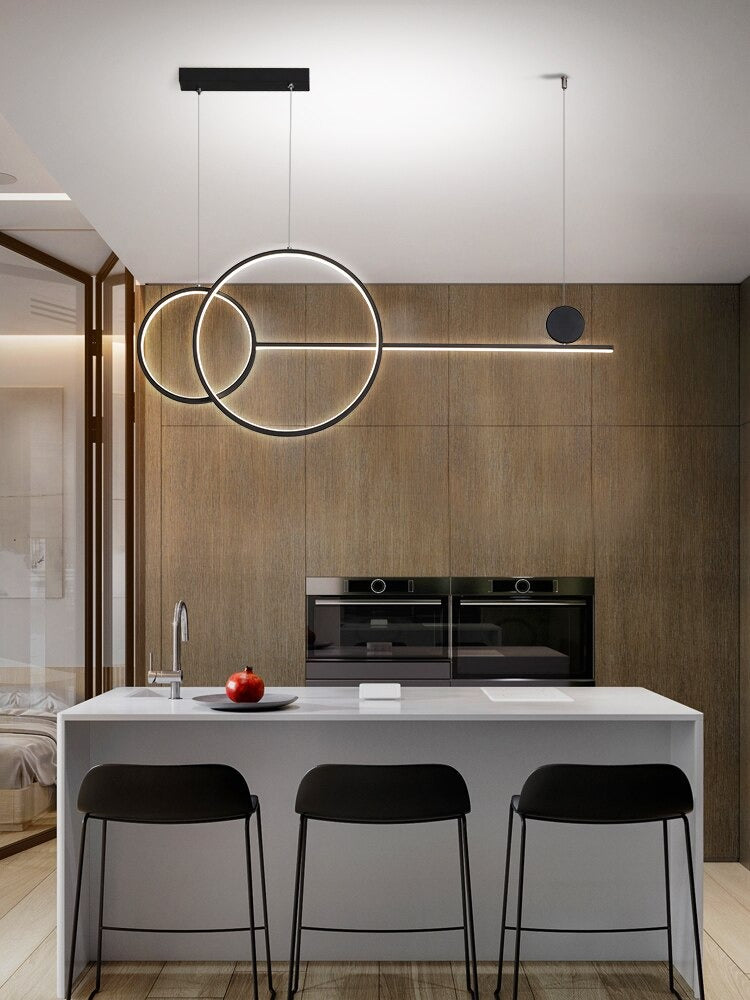 Moderne kroonluchter met LED-ring - 1LCH3