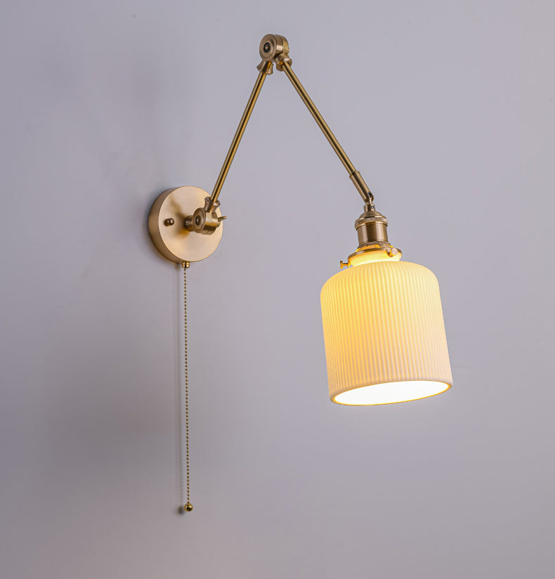 Witte keramische wandlamp - 213ST