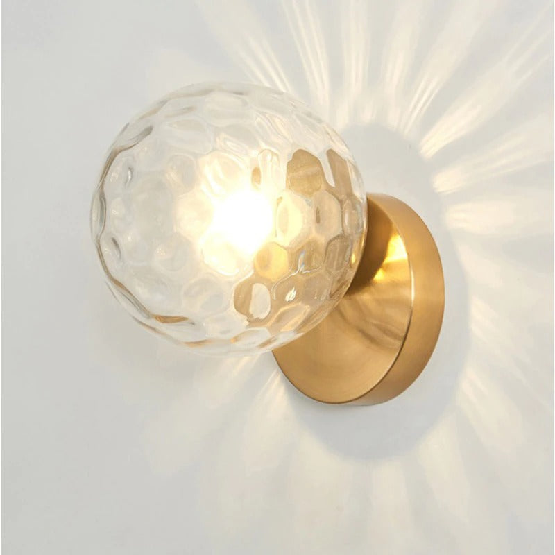 Verzonken glazen wandlamp - 204GWL