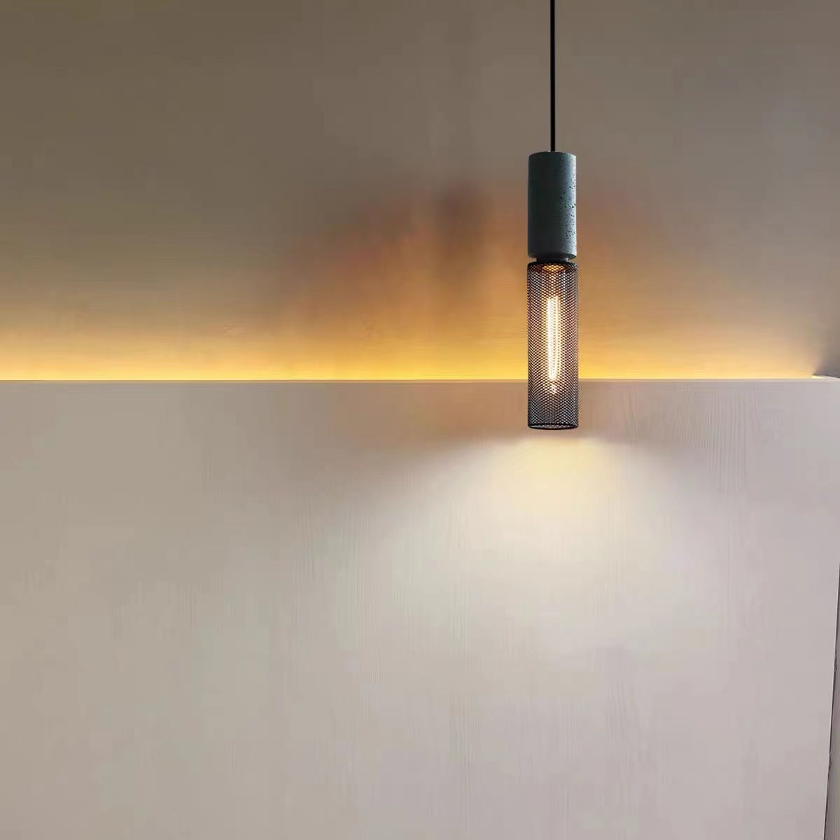 Cement hanglamp - 104CM