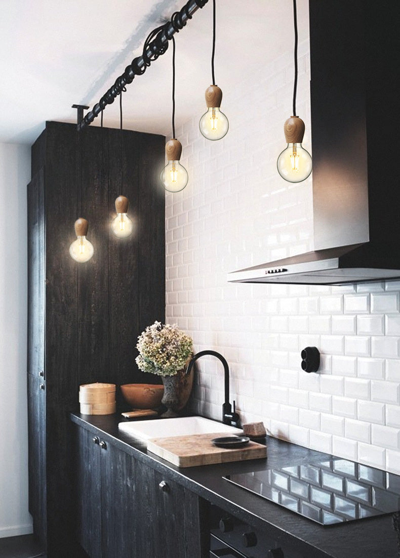Walnoot Lamp Houten Hanglamp - 104WPL