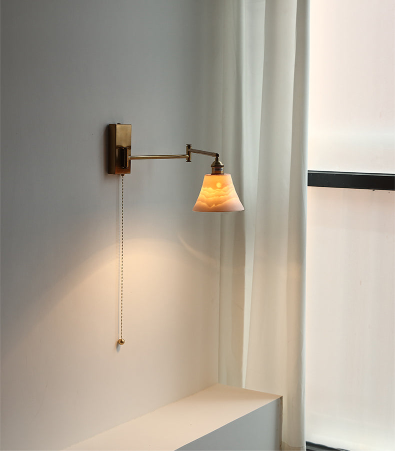 Keramische zwenkarmwandlamp - 205SAL