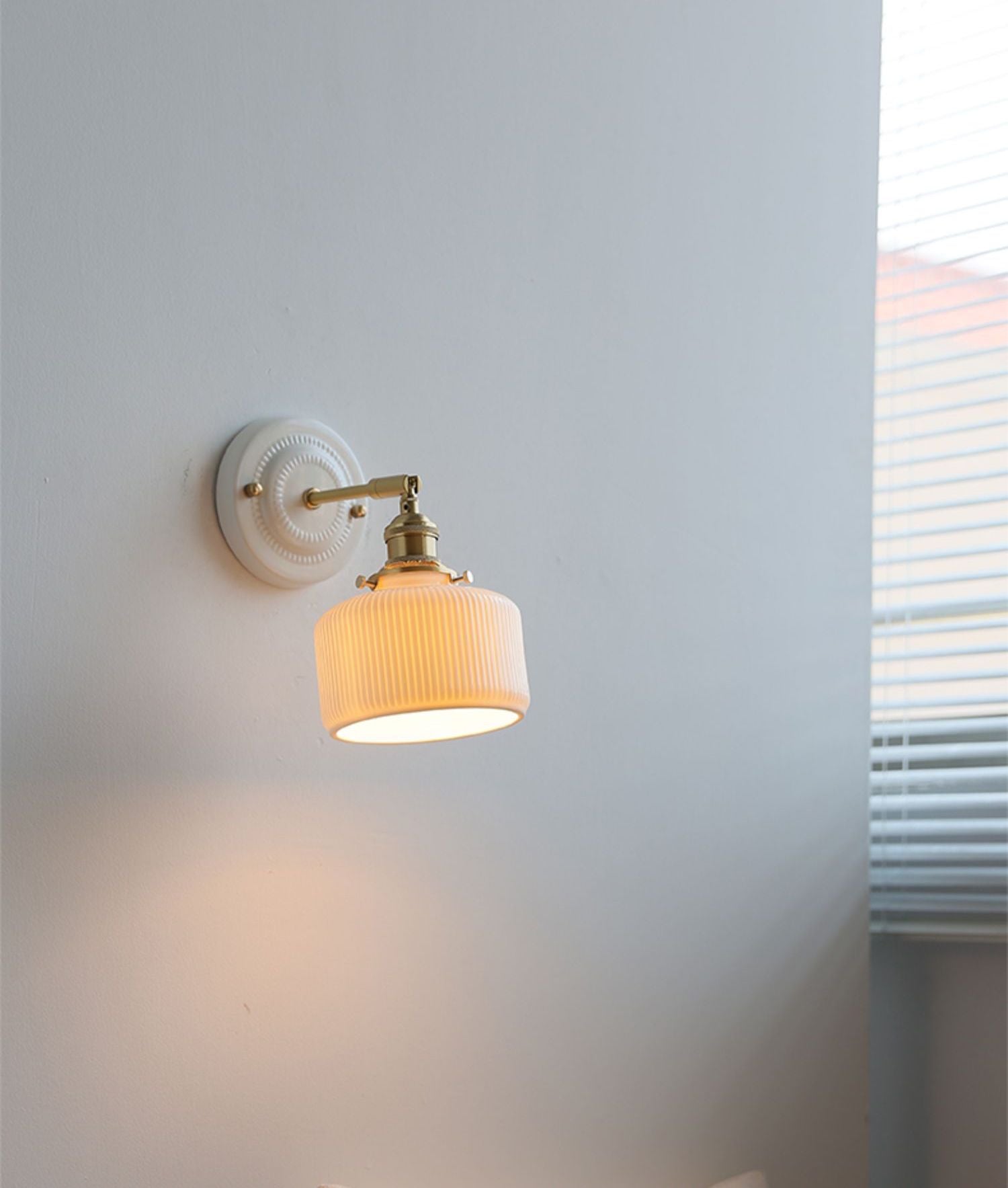 Wandkandelaar van keramisch glas - 112CWP