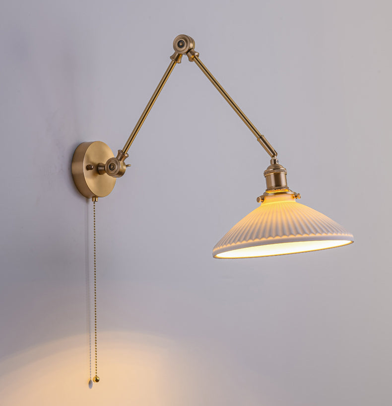 Witte keramische wandlamp - 213ST