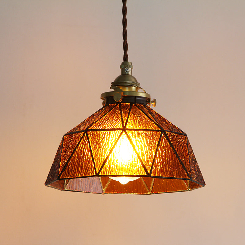 Tiffany hanglamp van gebrandschilderd glas - 221GPL