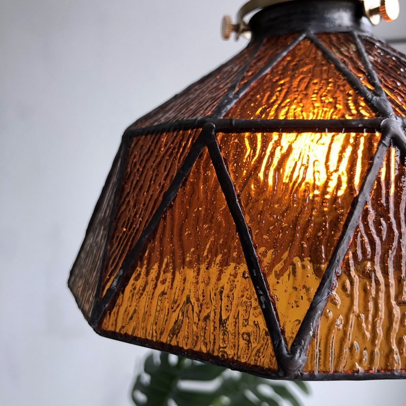 Tiffany hanglamp van gebrandschilderd glas - 221GPL