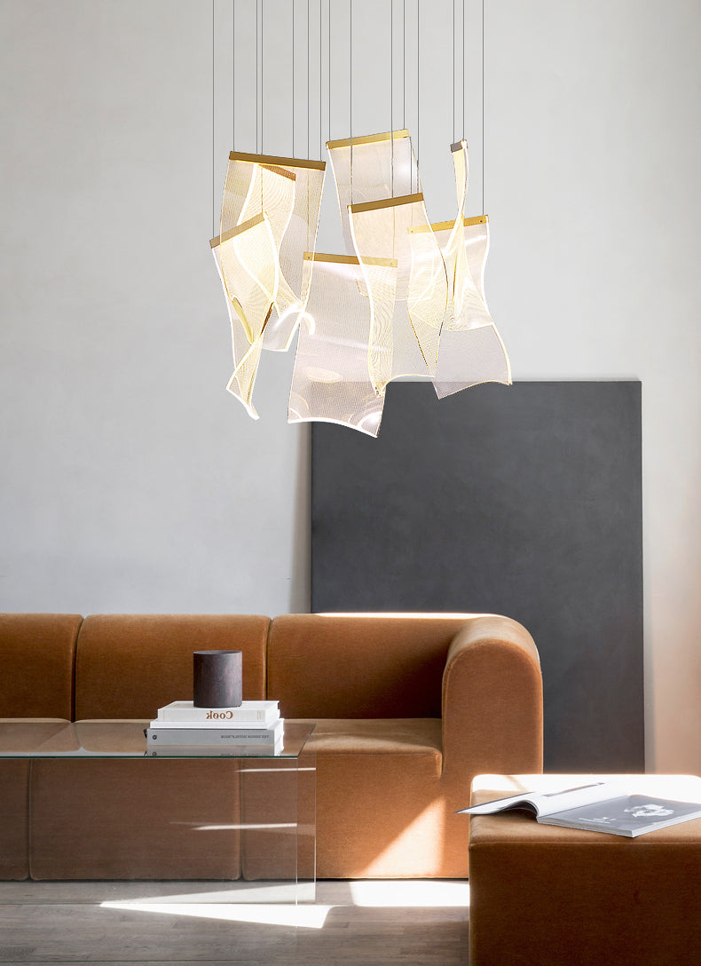 Wuivende blad postmoderne LED-kroonluchter - 1CH9