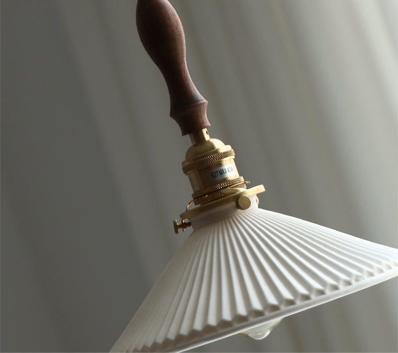Keramiek Hout Messing Hanglamp - 108PL