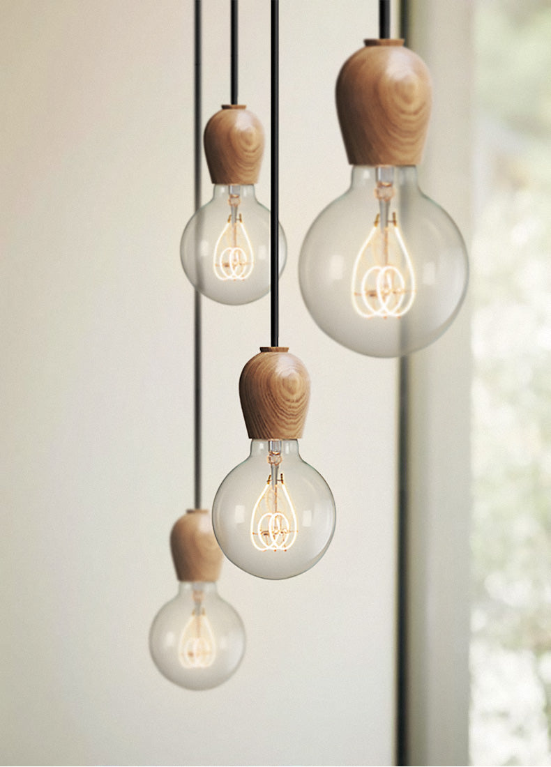 Walnoot Lamp Houten Hanglamp - 104WPL