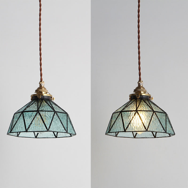 Tiffany hanglamp van gebrandschilderd glas - 221GPL