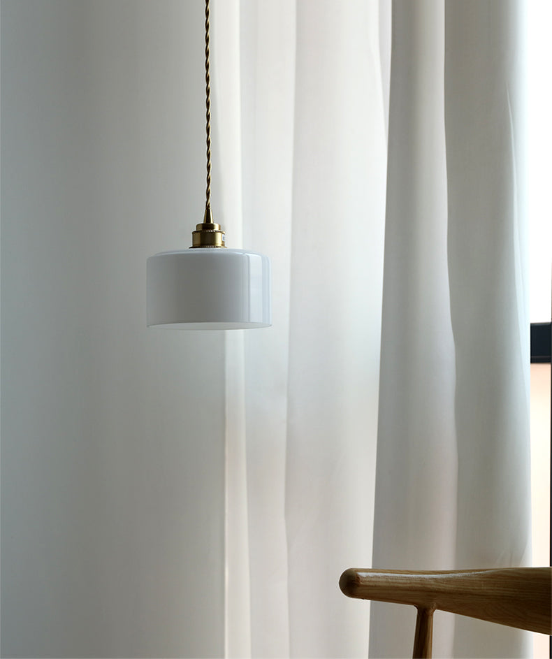 Hanglamp van wit glas - 204GPL