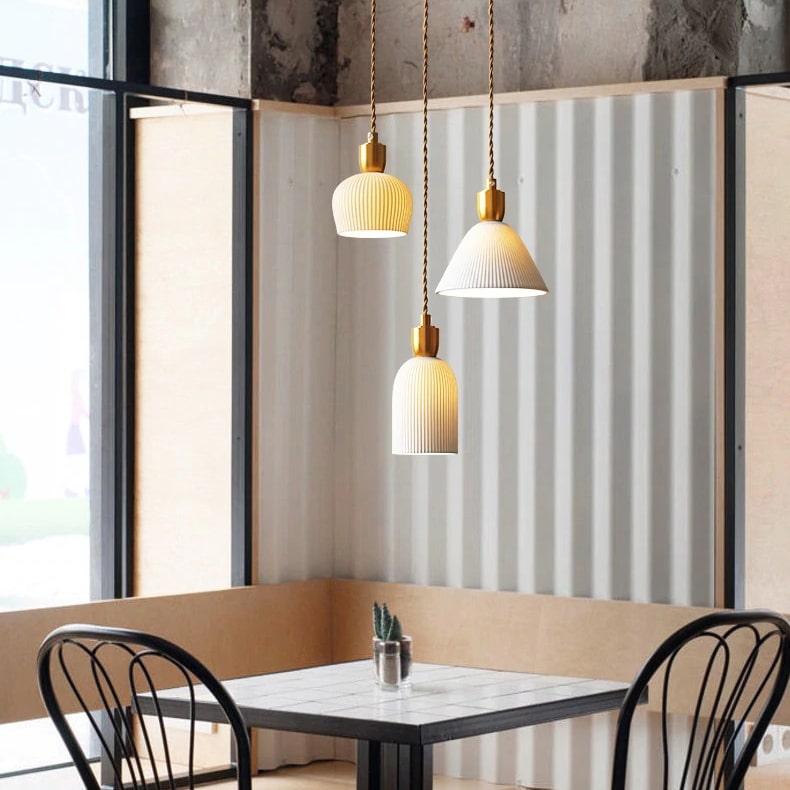 Keramische hanglamp in Japanse stijl - 201CPL