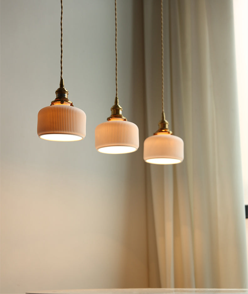 Keramiek Messing Hanglamp - 102PL
