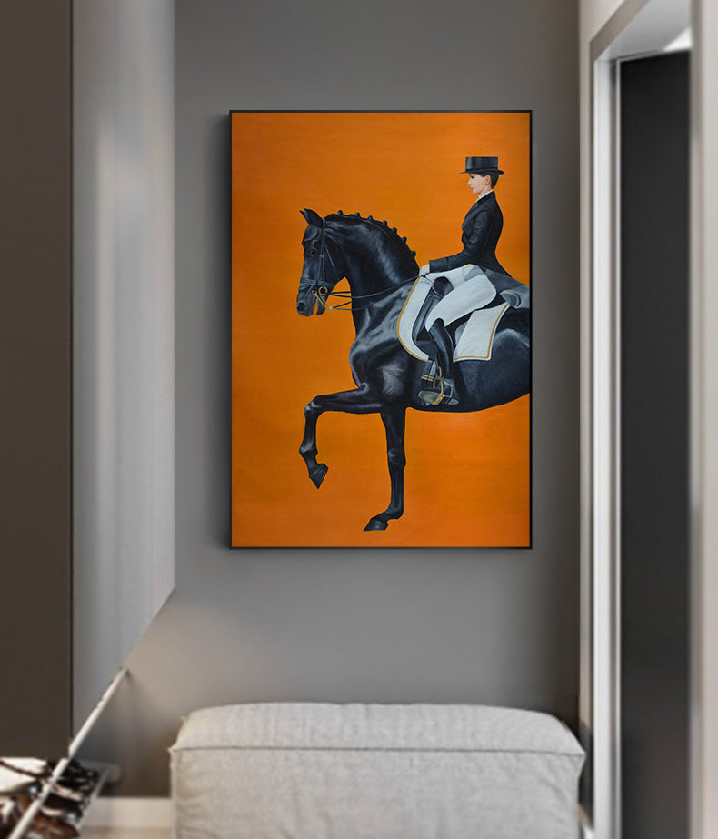 Hermes Jokey stijl kunst aan de muur