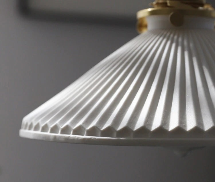 Gecanneleerde keramische hanglamp - 101PL