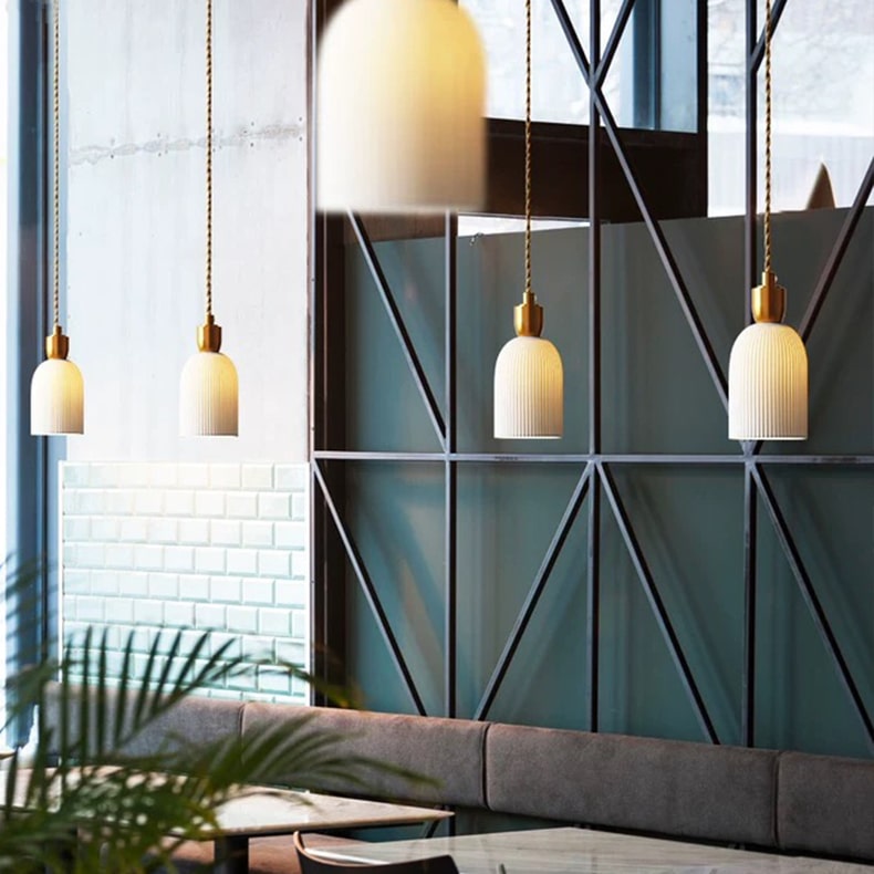 Keramische hanglamp in Japanse stijl - 201CPL