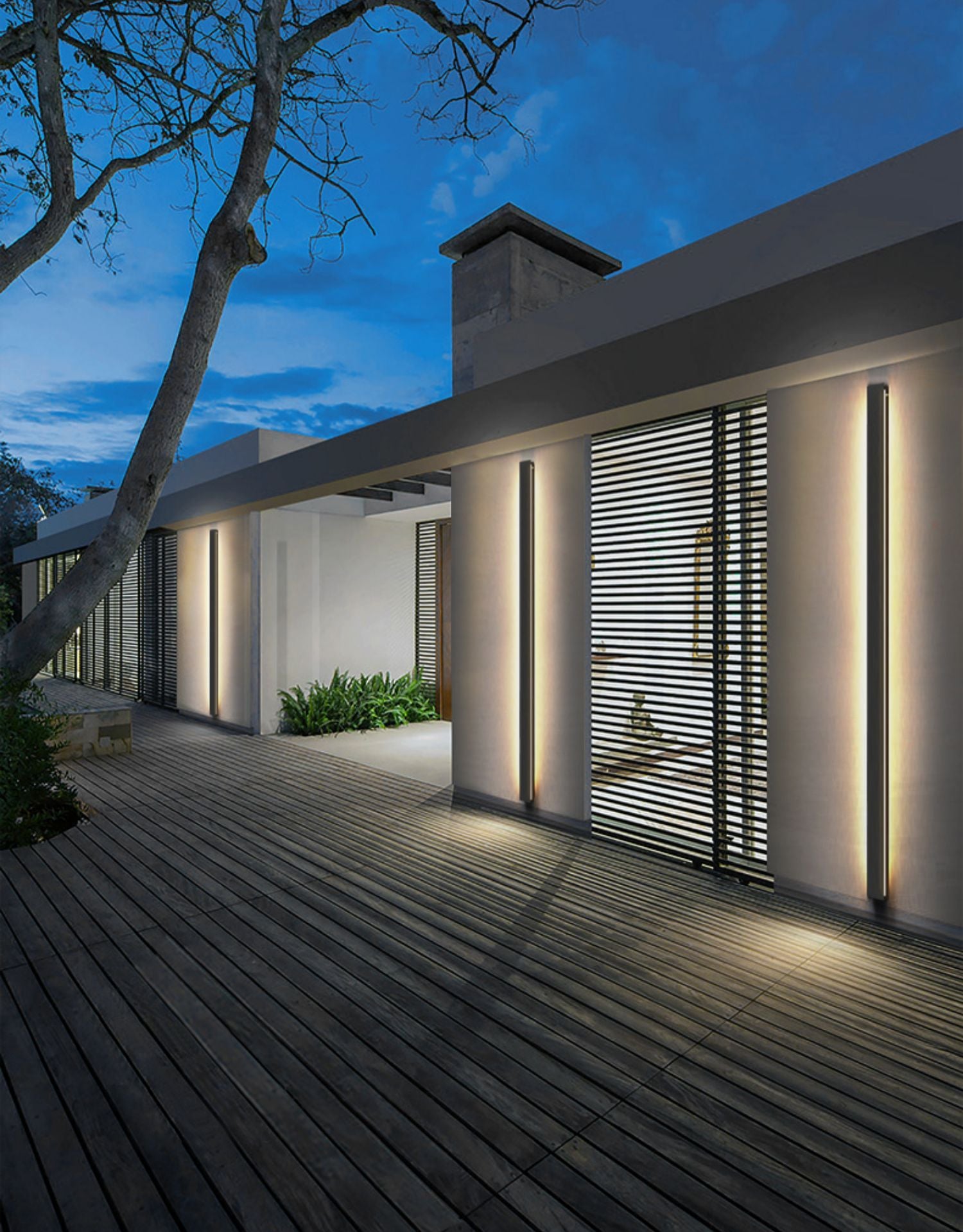 Moderne strip buitenwandlamp - 201OTL