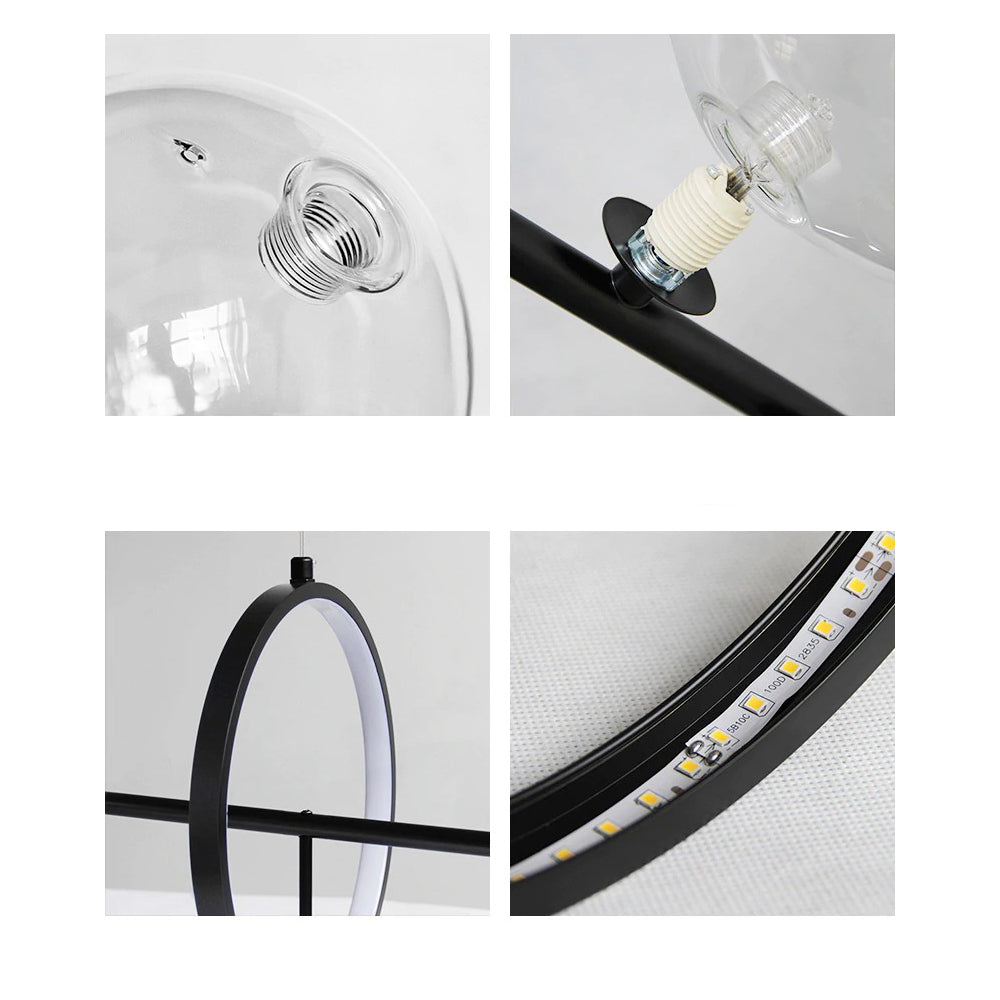 Moderne kroonluchter met LED-RING - 1LCH1
