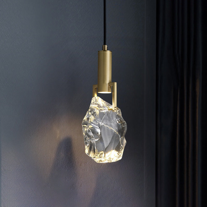 Sfeervolle messing kristallen hanglamp - 101CL