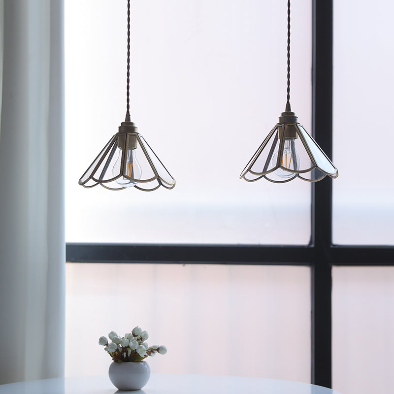 Messing glazen hanglamp - 226GPL
