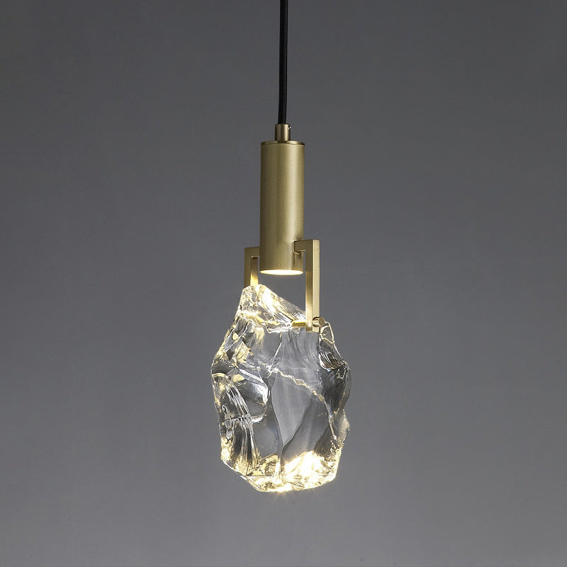 Sfeervolle messing kristallen hanglamp - 101CL