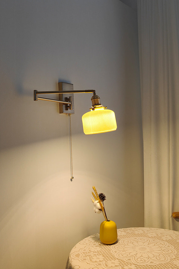 Keramische zwenkarmwandlamp - 207SAL